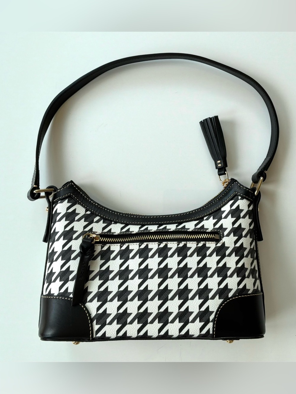 Dooney & Bourke Houndstooth Heritage Hobo 23 Bag K2350536 - Picture 2 of 15